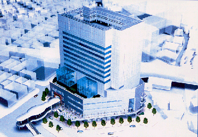 船橋駅南口再開発計画（Ｂブロック）　 鳥瞰図